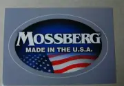 Mossberg with American Flag Peel and Stick Decal 4"x 2 1/2"