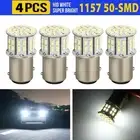 Unique Style 4pcs 6000K Super White 1157 BAY15D 50SMD LED Tail Light Bulbs