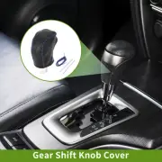 1 Set Car Gear Shift Knob Cover for Toyota Tacoma 2016-2022 Pebbled Black Blue (for: Toyota)