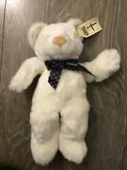 First & Main Boudreau Teddy Bear Vintage Plush Bean NWT 14”