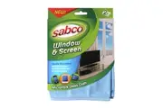 2(pk) Sabco Streak-free Window and Screen cleaning Microfibre Cloth
