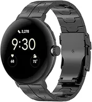 [synsing] Titanium Band Compatible for Google Pixel Watch 3 41mm / Pixel Watch 2 41mm / Pixel Watch 41mm Band, Titanium Metal Wristband Strap for Pixel Watch 3 45mm for Pixel Watch Accessory