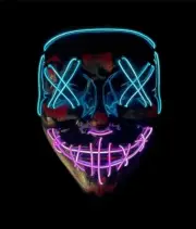 TWO-TONED LED El PURGE MASK ASSORTMENT BLUE and PURPLE