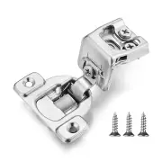 (4 Pack) 1-1/2 Inch Overlay Soft Close Cabinet Hinges, Kitchen Concealed Hing...