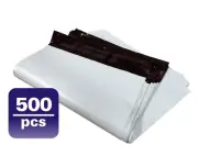 Yens® 500 #M8 WHITE POLY MAILERS ENVELOPES Self Sealing BAGS 19"X24"