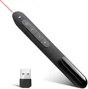 Presentation Clicker, Portable Wireless Presenter Remote, USB Clicker, PPT Controller, Computer Volume Controller, for Mac, Computer, Laptop