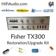 Fisher TX300 amplifier restoration recap repair service rebuild kit capacitor