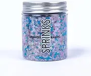 Sprinks Unicorn Glitz Sprinkles - Cake Sprinkles | Edible Cake Sprinkles | Unicorn Sprinkles | Star Cake Sprinkles | Holiday Sprinkles | Mermaid Sprinkles | Sprinks Glitz | 80g