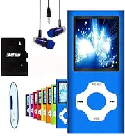 MP3 Player / MP4 Player, Hotechs MP3 Music Player with 32GB Memory SD Card Slim Classic Digital LCD 1.82'' Screen Mini USB Port with FM Radio, Voice Record