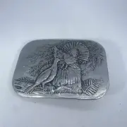 Vintage Wendell August Forge Handmade Turkey Art Belt Buckle