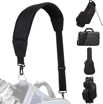 LZFAN Golf Bag Shoulder Strap, Single Padded Adjustable Straps Universal Repl...