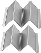 OFFSCH 2 Pcs Stainless Steel Taco Holders Rustproof Wave Shaped Taco Stands for and Storage for Family Gatherings Bbqs and Outdoor Parties