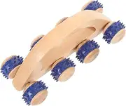Outanaya Wooden Hand Roller Massager Portable Muscle Relief Tool for Neck Face and Feet Promotes Comfortable and Durable Massage Roller Random Style
