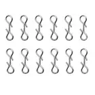 Clips Swivels Practical To Use Sea Fishing Rigs Silver Stainless Steel
