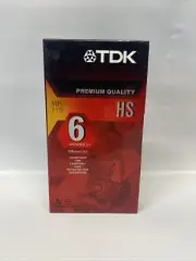 TDK Premium Quality HS 6 Hours T-120 Blank VHS VCR Tape NEW Sealed