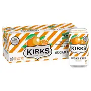 Kirks Orange Sugar Free Soft Drink Can 375ml x 20