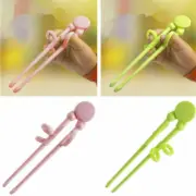 Pink Training Chopsticks Beginner Learning Helper for Kids Adult Plastics Gifts