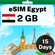 eSIM Egypt - 2 GB - 15 Days - Travel eSIM | QR code activation