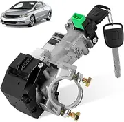 Ignition Switch Lock Cylinder Assembly with 2 Keys, Fits for Honda Civic 2003 2004 2005 1.3L 1.7L