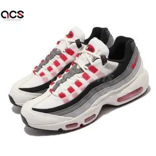 Nike 休閒鞋 Air Max 95 QS 運動 男女鞋 日本 鞋墊櫻花印花 氣墊 避震 情侶穿搭 白 灰 DH9792-100