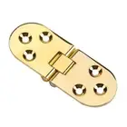 Zinc Alloy Folding Table Hinge 80x30mm Round Edge Gold Color Flip Tray