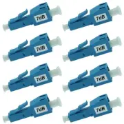 8x 7dB LC/UPC Connector Fiber Optic Optical Attenuator Plug-in Type Single Mode