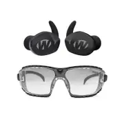 Walkers Restrictor Bluetooth Noise-Reduction Earbuds with Protection Glasses