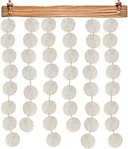 100PCS Shells with Holes Capiz | 2 Inch Round Shells with Holes - Polished Natural Capiz Conch Decor,DIYs Sea Conch for Crafting, Jewelry Making