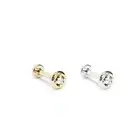 14K Solid Gold Minimalist Solitaire Diamond Stud Cartilage, Helix, Tragus, Conch