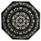 30" black Marble Dining Coffee Center side Table Top inlay malachite antique t5