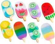 ZUNOXAZ 2 Boxes Mini Ice Cream Erasers Cute Cartoon Shaped Erasers for School Supplies for Prizes and Activities Lightweight and Convenient for Students