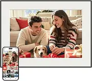 32GB WiFi Digital Photo Frame, 10.1 Inch Frameo Picture Frame,1280x800 HD IPS Touch Screen, Auto-Rotate, Share Photos/Videos Instantly via Frameo App from Anywhere, Wall Mountable.