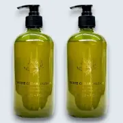 2 Sand + Fog WHITE CEDAR BALSAM Scented Liquid Hand Soap Wash 15.7 oz