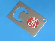 COCA COLA LOGO CREDIT CARD BOTTLE OPENER #139