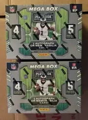 (2) 2022 Panini Playbook Football Mega Box Sealed Brock Purdy RC Year