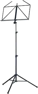 K&M 10065 Music Stand Black - Foldable Music Stand for Trumpet Case - Extendable Tripod from 58.5-122 cm Height