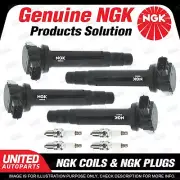 NGK 4 Spark Plugs + 4 Igniton Coils for Nissan Pulsar N16 1.6L 1.8L 4Cyl (for: Nissan)