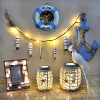在飛比找樂天市場購物網優惠-創意led發光地中海海洋風擺件家居夜燈籠串擺設樣板間臥室裝飾