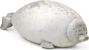 60cm Seal Animal Pillow Chubby Blob Seal Pillow Cute Seal Stuffed Animal Cotton Plush Toy Pillow Grey