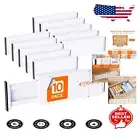 Space-Saving 10 Pack Drawer Dividers - Adjustable Organizers for Clothes & More