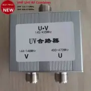 RF Combiner VHF UHF RF Power Combiner Power Divider with M Connector f/ Radio