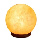 12V 12W 5" Ball Himalayan Pink Salt Lamp Carved Rock Crystal Light Bulb On/