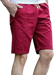 [Generic] Pants Fashion Men's Shorts Pants Washed Casual Summer Cropped Beach Men's Pants Neon Suits Men