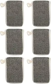 OSOLADY 6Pcs Soap Saver Bags Linen Soap Net Pouches Hanging Mesh Bags for Facial Cleaning Convenient Storage for Handmade Soap and Quick Drying