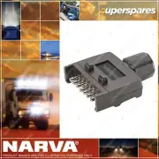Narva 7 Pin Flat Quick Fit Trailer Plug Socket 15A At 12V 82141Bl