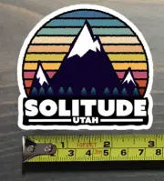 Solitude Sticker Decal Utah Ski Snowboard Mountain Snowbird Alta Deer Valley