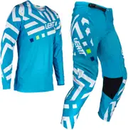 Leatt 3.5 S24 Cyan, set jersey/textile pants , color: Blue/White , size: XXL