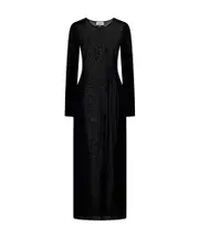 striped dress S,M Black
