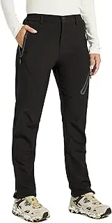 [WILLIT] Women's Ski Snow Pants Fleece Lined Hiking Pants Waterproof Warm Winter Pants Cold Weather Insulated