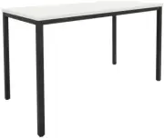 Rapidline Drafting 900mm Height Work Table 1800mm Black Powdercoated Metal & Whi